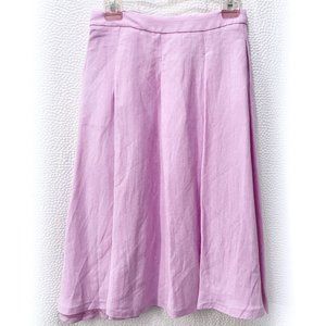 Zara Linen A-Line Skirt